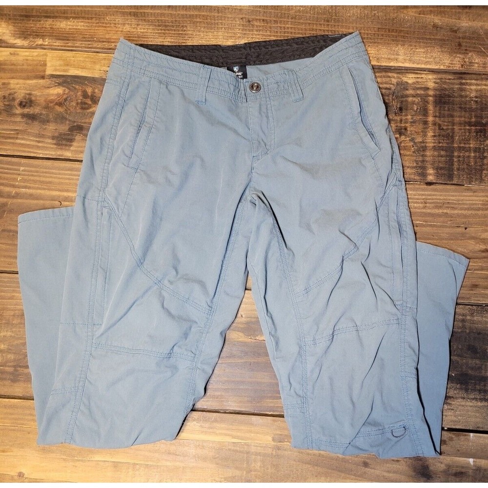 Kuhl Legendary Roll Up Soft Shell Hiking Outdoor Pants Teal Women's 8S -30×28.5